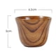 thumbnail image 5 of Taza De Color Natural Cerveza Zumo Té Madera Taza De Madera Hecha A Mano Tronco Café Leche Vidrio Y Botella, 5 of 8