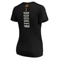 thumbnail image 3 of Women's Devin Booker Black Phoenix Suns Playmaker Name & Number T-Shirt, 3 of 3