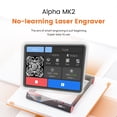 thumbnail image 4 of Algo MK2 20W Higher Accuracy Engraver and Cutter with Air Assist&Rotary, Engrave Hundreds of Colors On Metal Steel with 3.5" Touch Screen, Engraving Machine for DIY Personalized Gift, 4 of 12