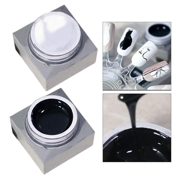 2 Uds. de Uñas de Dibujo de Larga Duración, de Uñas de Alambre, Pintura de Dibujo, Gel de de Uñas Resistente Fernando Esmalte de uñas de gel