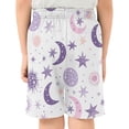 thumbnail image 3 of Crescent and Star Pattern Athletic Shorts Breathable with Comfort Fit Drawstring Casual Sweatshorts X-Small, 3 of 9