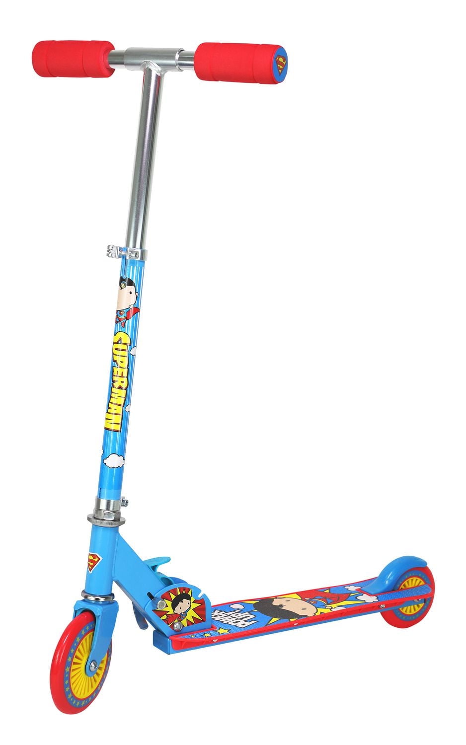 Combo set of JL Superman Folding Scooter + Multi-Sport Helmet