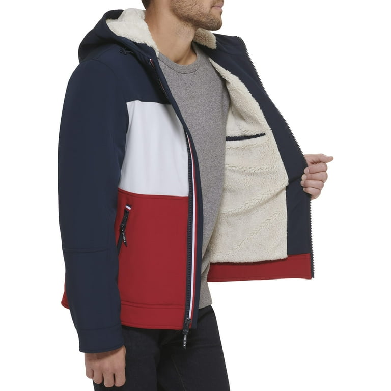 Tommy Hilfiger Men's Filled Soft Shell Hooded Open Bottom