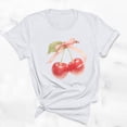 thumbnail image 2 of Blusas de Manga Corta para las Mujeres Divertida Impresión Cuello Redondo Camiseta Vintage, Blusas de Primavera para las Mujeres, 2 of 9