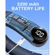 thumbnail image 3 of Ventilador de cuello TUNISE portátil de 5200 mAh con 3 velocidades y pantalla azul, 3 of 7