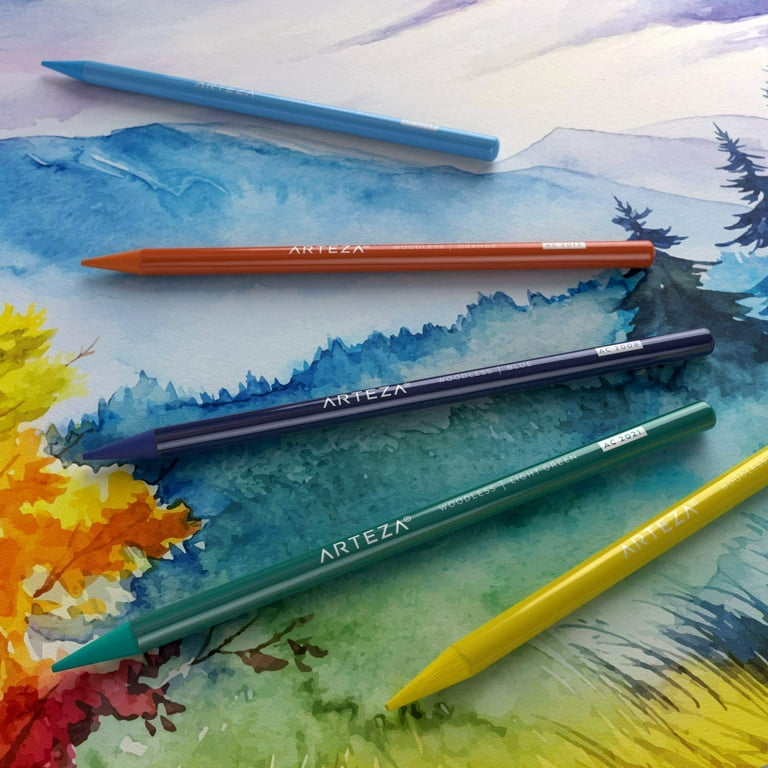 Arteza Woodless Watercolor Pencils (Set of 24)