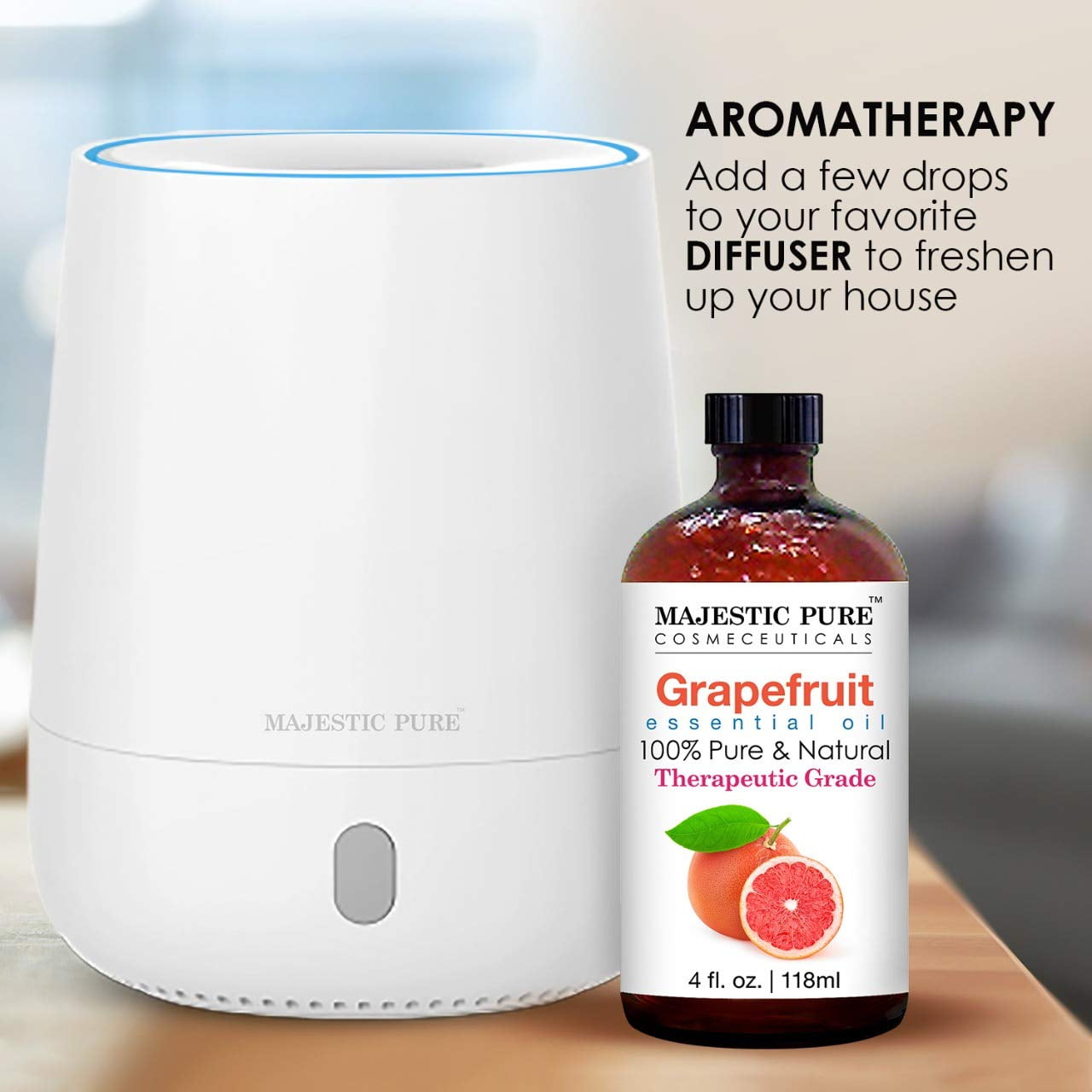 Majestic Pure Grapefruit Essential Oil, 4 fl oz 