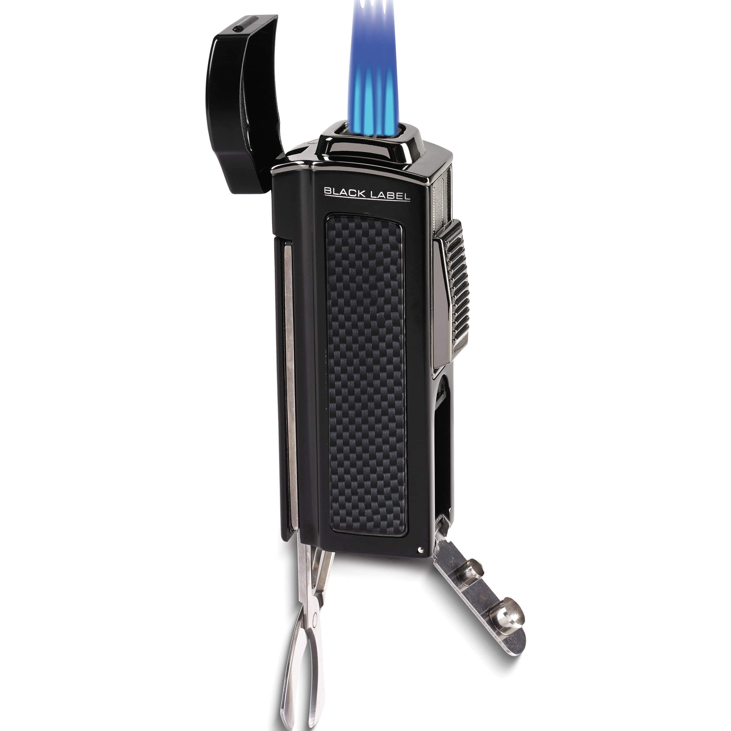Fashion Dominator Black Matte Quad Torch Flame Table Lighter (4.5 X 2) Made In China gm15344