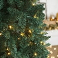 thumbnail image 6 of VEIKOUS 6.5ft Pre-lit Pencil Christmas Tree Slim w/250 LED Lights & Metal Stand, Green, 6 of 11