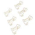 thumbnail image 4 of 100 Pack Dog-Shaped Paper Clips, Rust-Resistant and Reusable, Enhanced Slip Resistance, Gold Metallic Finish, Perfect for Office Use, 4 of 8