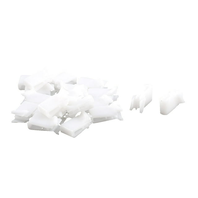 Unique Bargains 20Pcs Off White Car Instrument Panel Dashboard Plastic Retainer Clip