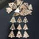 thumbnail image 3 of 50 adornos colgantes de madera para árbol de Navidad, decoraciones para fiestas navideñas para el hogar, regalo de copo de nieve de Navidad de Año Nuevo 2023, 3 of 5