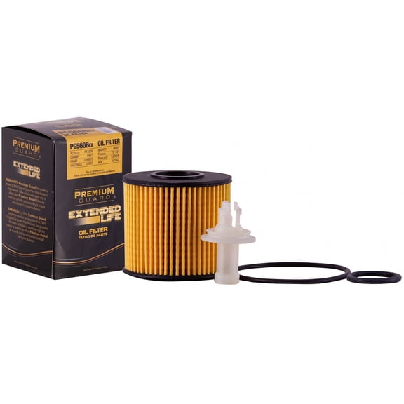 Premium Guard Extended Life Oil Filter up to 10k Miles PG5608EX | Fits 2007-2025 Lexus ES350, 2018-2025 IS300, IS350, 2018-2024 RC350, 2021-2024 Toyota Hiace, 2018-2024 Lexus RC300