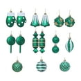 thumbnail image 3 of Juego de 16 bolas navideñas Strade Fareast Limited decorativas Verde hierba, 3 of 8