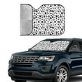 thumbnail image 2 of Yiaed Black Footprints Print Car Windshield Sunshade Front Auto Car Front Window Sun Shade Foldable Sun Visor Shield Cover Auto Accessories for Sedan SUV Truck-Medium, 2 of 5
