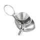 thumbnail image 2 of Embudos de cocina con asas para llenar botellas, frascos y recipientes de grado alimenticio (3 unidades) 3 Embudo, 2 of 9
