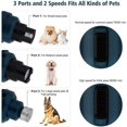 thumbnail image 3 of Lima de uñas eléctrica para perros, cortaúñas para perros, gatos y conejos, limas de garras eléctricas con 2 velocidades, 50 dB ultra silenciosa, carga rápida USB, segura y adecuada para todos los, 3 of 5