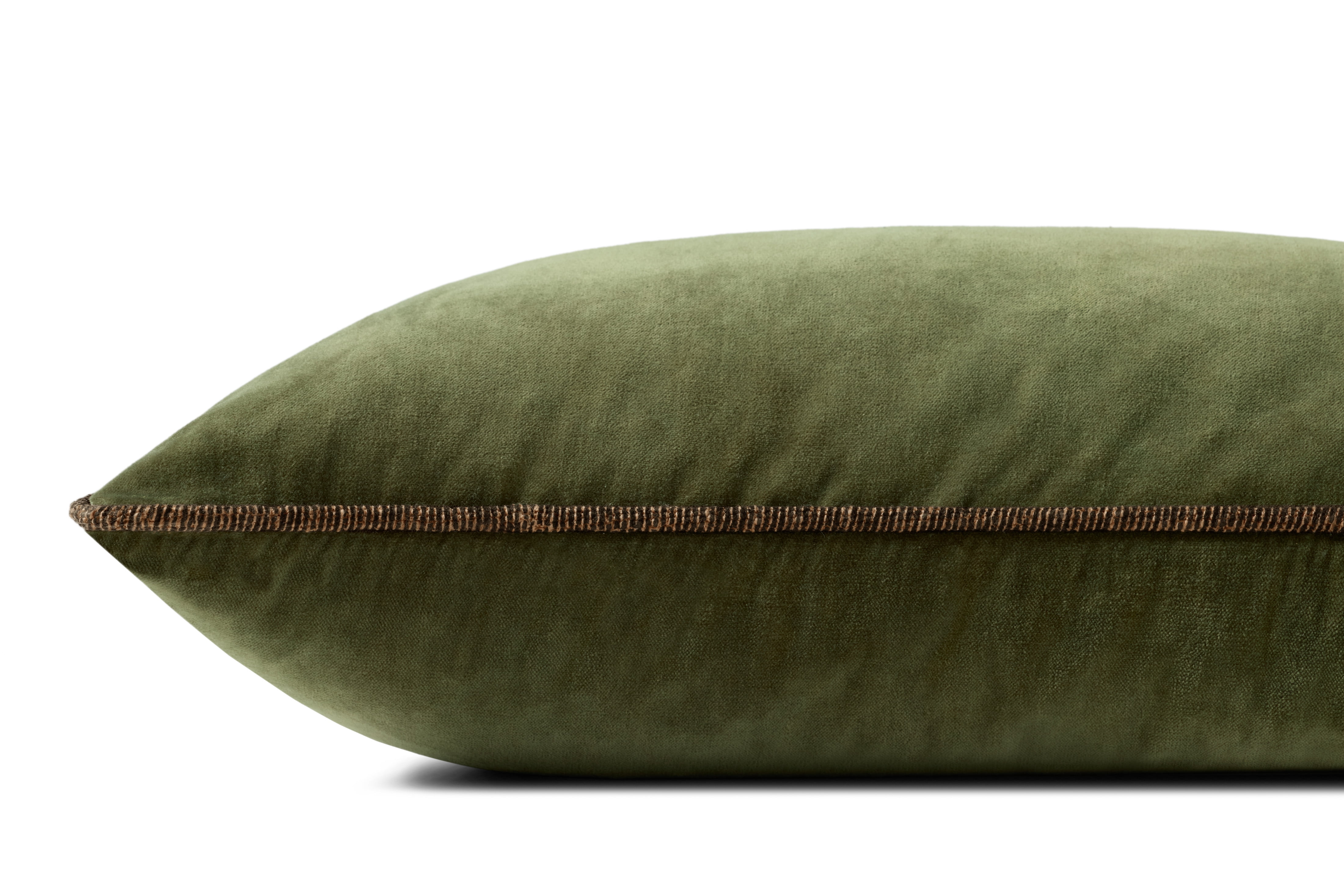 Chris Loves Julia x Loloi Liza Dark Green 13'' x 35'' Decorative Pillow