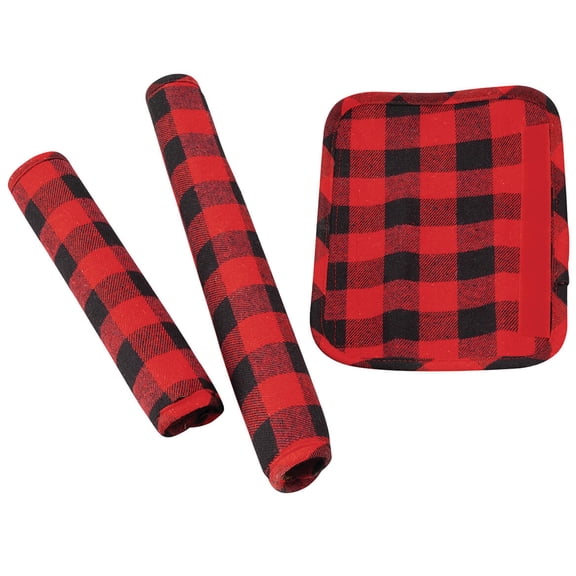 Buffalo Plaid Appliance Handle Covers