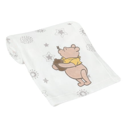 UPC: 0084122009677 | Lambs & Ivy Disney Baby WINNIE THE POOH Cream Fleece Appliqued Baby Blanket