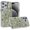 Black, variant on For iPhone 15 Pro Charming Hearts Bling Diamonds Stones Chrome Hybrid Case - Silver