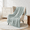 Baby Blue-50"X60", variant on Chenille Throw Blanket Dusty Blue 50"X60" Couch Bed Sofa Home Decor