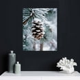 thumbnail image 4 of COMIO Pine Cone Canvas Wall Art Prints Christmas Painting Picture Ready to Hang for Holiday Decor, 4 of 4