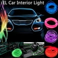 thumbnail image 4 of Gostoto 2/3/5M 12V EL Car Interior Light LED Glowing Electroluminescent EL Wire for Automotive Interior Car Cosplay Decoration with 6mm Sewing Edge, 4 of 7