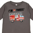 thumbnail image 4 of Inktastic I'm 3 Fire Truck 3rd Birthday Boys or Girls Long Sleeve Toddler T-Shirt, 4 of 5