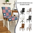 thumbnail image 4 of TSOVTHRID American Flag Star Plaid Print Quilted Dining Chair Seat Covers Stretch Seat Cushion Slipcovers Comfy Washable Dining Chair Slipcovers with Elastic Band, Set of 4, 4 of 7