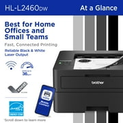 Brother Restored HL-L2460DW Wireless Compact Monochrome Laser Printer with Duplex, Mobile Printing, and Sharp Black & White Output