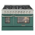 thumbnail image 2 of 48 in. 6.7 cu. ft. Dual Fuel Range for Natural Gas in Green, 2 of 16