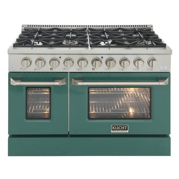 KUCHT Professional 48-in Propane Gas Range with 8 Burners Grill/Griddle and Convection Oven