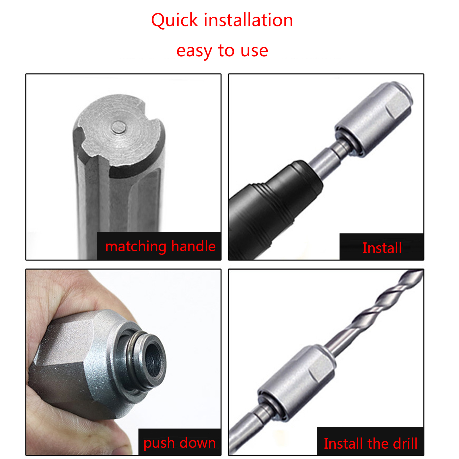 MOMOJIA Electric Hammer Drill Adapter Practical Impact Drill Bits Converter for Industry