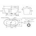 thumbnail image 3 of Empava 67 in Acrylic Freestanding Bathtub 7 Color Changing LED Soaking Tub in White, 3 of 10