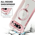 thumbnail image 5 of Dteck Magnetic for Google Pixel 9 Pro XL Case 2024, Compatible with MagSafe, Full Body Flip Folio Wallet Case with FID Blocking Card Slot, Anti-Scratch Clear Back Cover for Pixel 9 Pro XL,Pink, 5 of 6