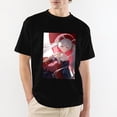 thumbnail image 5 of Chrono Fantasy Vintage Anime Girl with Umbrella Graphic Black T-Shirt, 5 of 7