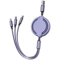 thumbnail image 1 of Cable De Carga Retráctil 3 En 1 Compatible Con Ios Cable Micro Usb Tipo C Cable De Sincronización De Datos De Carga Rápida Serendint EL017844-04, 1 of 5