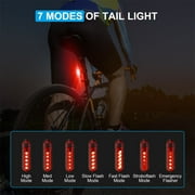 USB Rechargeable Bike Light Super Bright Bicycle Lights Headlight Triple Flashlight Front Light Waterproof - Riding Cycling Camping