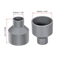 thumbnail image 2 of DWV Reducing Coupling Schedule 40 Gray 1-inch x 2-inch Socket 5Pcs, 2 of 3