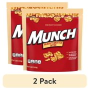 (2 pack) Munch Peanut Brittle Bites Gluten-Free, 14.8 oz