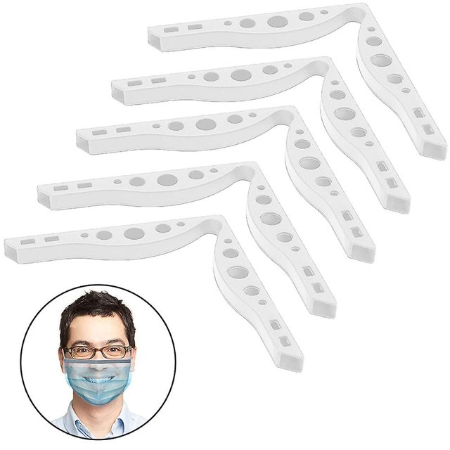 Almohadillas nasales de 5 uds para puente nasal antiniebla de silicona para reutilizable Sincero Hogar