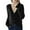 Black, variant on Womens Sweaters V-Neck Long Sleeve Button Down Solid Loose Comfort Trendy Lightweight Knit Open Front Tops Pink M