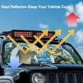 thumbnail image 4 of Yuyamidu Funny Crocodile Windshield Sun Shade Compatible with Jeep JK JKU JL JLU 1997-2023 and Compatible with Gladiator JT 2020-2023 Foldable Windshield Sun Visor Blocks UV Rays, 4 of 7