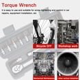 thumbnail image 2 of Quick-release Torque Wrench High Precise Torque Preset Wrenches 2-24N.m Torque Adjustable 1/4inch Ratchet Wrench Bike, 2 of 8