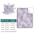 thumbnail image 6 of 3 Pieces Twin XL Quilt Set,Tropical Palm Leaves Soft Bedding Sets with 1 Quilt & 2 Pillow Shams,Dreamy Purple Background Summer Bedspread Lightweight Coverlet Comforter for All Season, 6 of 6