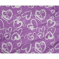 thumbnail image 5 of oneOone Polyester Spandex Purple Fabric Valentine Heart Diy Clothing Quilting Fabric Print Fabric By Yard 56 Inch Wide, 5 of 6