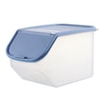 thumbnail image 1 of Clear Kitchen Rice Storage Box Grain Cereal Dispenser Food Organizer Container, 1 of 8