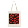 thumbnail image 2 of PRATYUS Valentines Day Love Heart Tote Bag Reusable Grocery Shopping Bags for Gym Beach Travel Daily Bag Made in America AP/109 White, 2 of 6