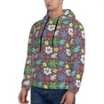 thumbnail image 3 of Fotbe Men's Hoodie with Daisies Flowers Pattern - Kangaroo Pocket Pullover Hooded Sweatshirt, Perfect for Daily Wear, Travel, and Home-3X-Large, 3 of 7